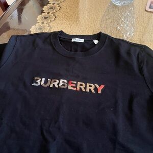 Burberry Black and Red Logo Sweatshirt. Brand new no tags